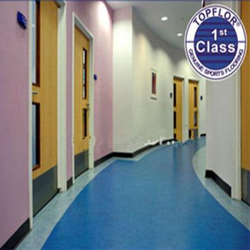 China Non Slip Indoor Storm Blue Commercial Vinyl Safety Flooring for sale