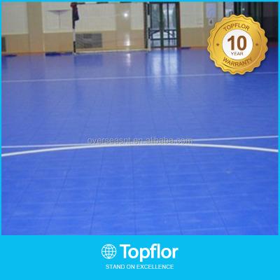 China Excellent Wear Resistance Indoor Basketball PVC Sports Flooring For Football Court for sale