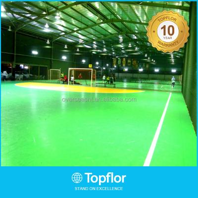 China Portable Indoor Futsal Basketball PVC Upholster Recycled Rubber And Colored EPDM Chips Suitable For Futsal Balls 8 Years Topflor for sale