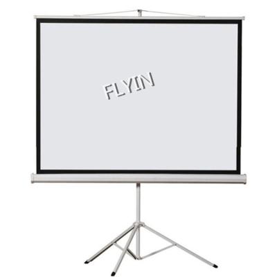 China Tripod Multimedia Desktop Home Theater Use EU 100 Inch Matt White Projection Tripod Screen for sale