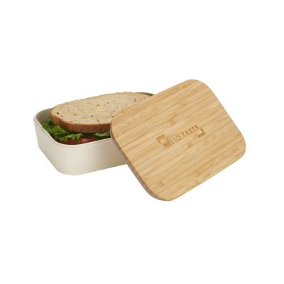 China 2021 Hot Selling Disposable Lunch Box With Sleek Bamboo Lip 1000ml Outlook Use In Camping,Hiking,Family Activities Bento Lunch Box à venda