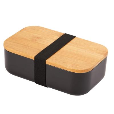 Chine 2021 Hot Selling Disposable Lunch Container with Stylish Bamboo Lip 1000ml Outlook Use in Camping, Hiking, Family Activities Bento Lunch Box à vendre