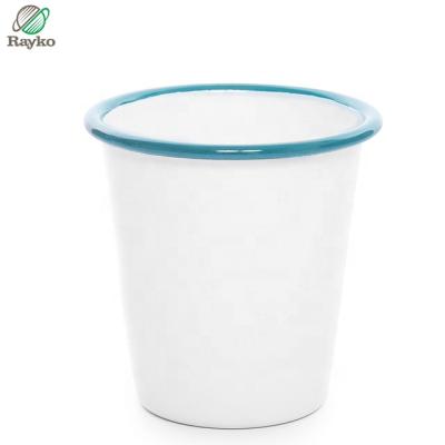 Chine Viable Simple Style Enamel Mug Without Handle For Gifts Choice Can Test 12 Ounce Travel Enamel Camping Mug à vendre