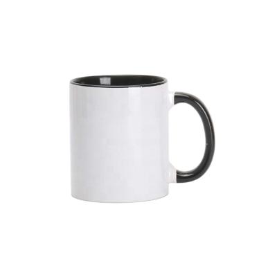 中国 Sustainable 12 oz ceramic mug with cute handle fashion custom logo for gift and present small cup easy to handle convenient and practical 販売のため