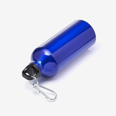 China Viable Different Single Wall Shape Aluminum Material Free Samples With Handle Ring Outdoor Use Aluminum Pump Bottle for sale