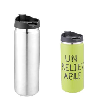 China 2020 Stainless Steel Viable Cup Custom Logo Double Walled Beer Cans Cola Water Bottle Stainless Steel Tumbler With Lid for sale