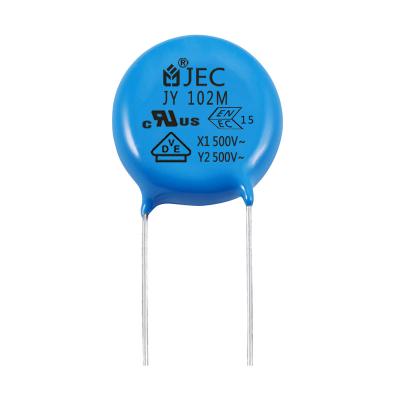 China wholesale office equipment factory outlet security electronic components ac disk ceramic capacitor Y5V-Y2-102M/500V y2 500v 102 for sale