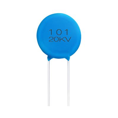 China DC THT Block The DC High Voltage Ceramic Capacitor Y5T-101K-20KV Resistor For Coupling Circuit Y5T-101K/20KV for sale