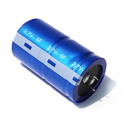 China Consumer Electronics 6F 2.7v Good Quality Long Lasting Battery Car Blue Custom Super Capacitor 6F/2.7V for sale