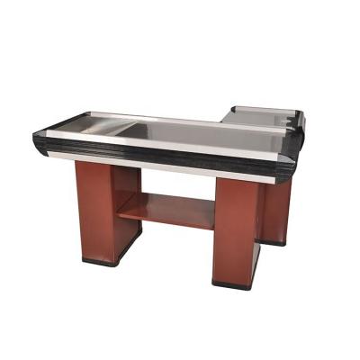 China Mobile Supermarket Checkout Counter Easy Cashier Desk for sale