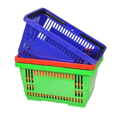 China Eco - Friendly Plastic Material Supermarket Shopping Basket For Store for sale