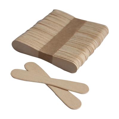 China Sustainable Ice Cream Spoon Wooden Birch Stick Disposable Popsicle Spoon for sale