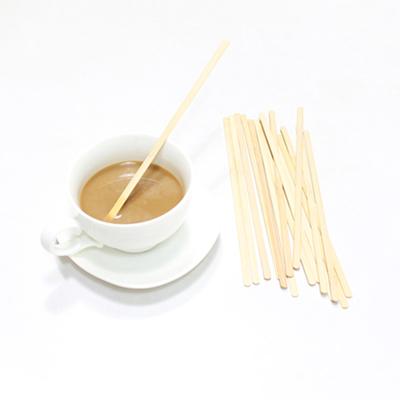 China Sustainable Eco - Friendly Paper Packaging Flavored Coffee Stir Sticks Disposable Wooden Coffee Stirrers for sale