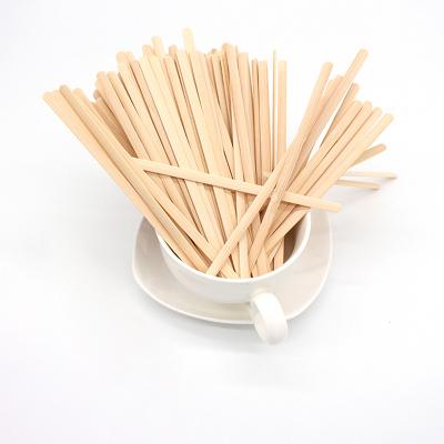 China Factory Price Sustainable Drinking Machines Hot Sale Disposable Wooden Tea Stirrer Flavored Coffee Stir Sticks for sale