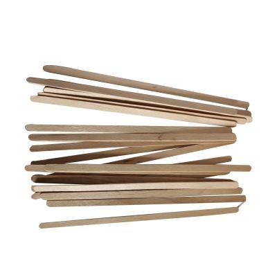 China Sustainable Individual Paper Wrapped Wooden Coffee Stirrer For Coffee Milk Tea for sale