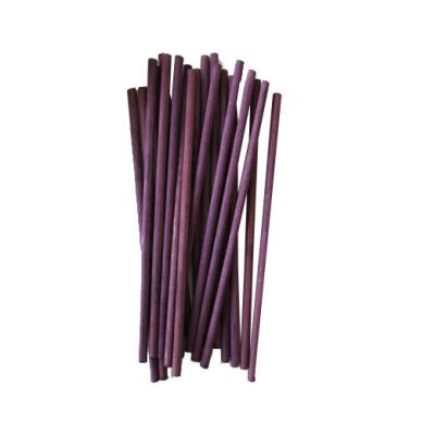 China Environmentally Sustainable Eco Friendly Degradable 10cm Colored Wood Round Diy Lollipop Sticks for sale