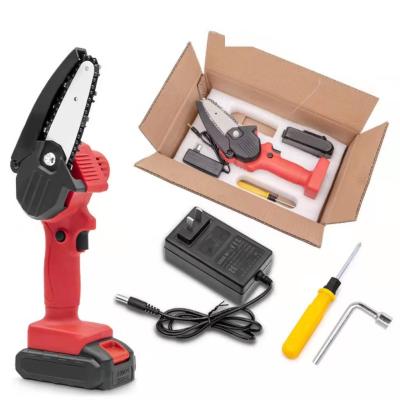 China Factory supply outdoor wood cordless electric chainsaw chainsaw power saw lithium battery forced air cooling cutting tool for sale