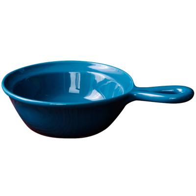 China Disposable Colored Nonstick Stoneware Kitchen Bakeware Ceramic Bakeware With Handle for sale