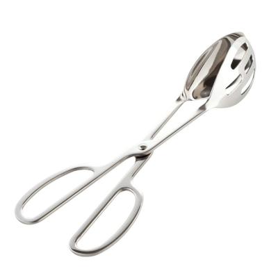 China High Quality Cake Food Bread Salad Stainless Steel Tongs Kitchen Chafing Dish Stored Serving Tongs for sale