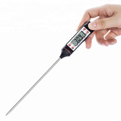 China Fashionable Wholesale Instant Read Cooking BBQ Meat Digital Kitchen Meat Food Thermometer with Long Probe and LCD Display for sale