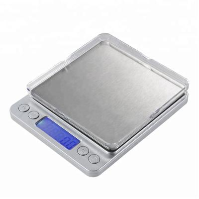 China With Tray Simple Design Household Cooking Scale Food 3kg Mini Stainless Steel Digital Kitchen High Accuracy Jewelry Scale With LED Display for sale