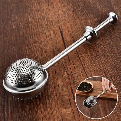 China Sustainable Hot Selling Tea Strainer With Handle 304 Stainless Steel Bulk Tea Infuser for sale