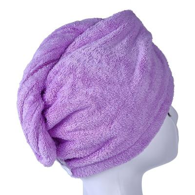 China Ultra Super Absorbent QUICK DRY Microfiber Hair Drying Towel Twist Hair Turban Drying Hat Hair Wrap for sale