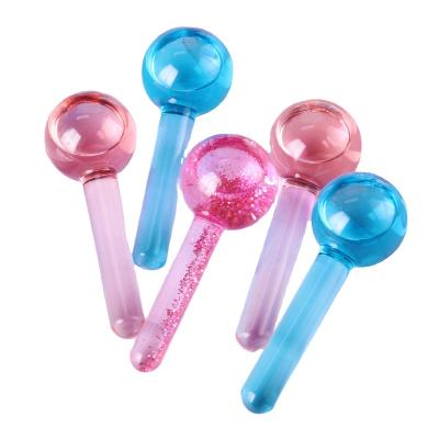 China Facial Cold Massager Crystal Glass Ball Ice Globes Face Ice Roller Globes Personal Care Skin Care Skin Massager for Facial Massage for sale