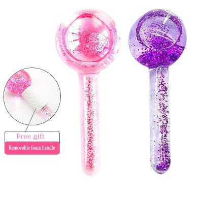 China Beauty Facial Ball Energy Ice Hockey Face Ball Multifunctional Beauty Devices Crystal Ball Massage Cooling Device for sale