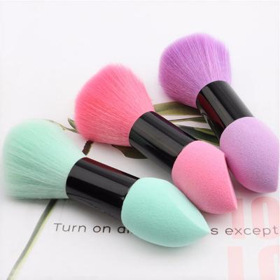 China Non Toxic Non Toxic Latex Face Blush Brush Double Headed Makeup Brush Single Multifunctional For Girls for sale