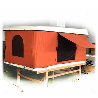 China Straight Fastening Type Hard Shell Roof Top Tent With Purchase Waterproof Roof Skylight Wide Sight for sale