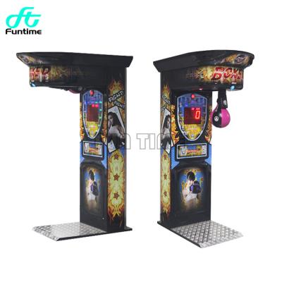 China Indoor Sports Amusement Coin Operated Punch Power Machine Boxing Punch Machine Arcade Boxing Game Machine W700xD1170xH2200mm for sale