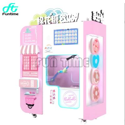 China Snack Vending Machine Candy Floss Machine Full Automatic Cotton Candy Machine Provided Remote Control L135*W68*H212 CM for sale