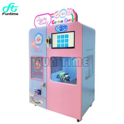 China Slim Candy Floss Cotton Candy Vending Machine Vending Machine For Sale Automatic Cotton Candy Maker L135*W68*H212 CM for sale