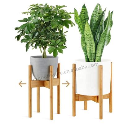 China Modern Adjustable Low Price Indoor And Outdoor Bamboo Flower Plant Stand for sale