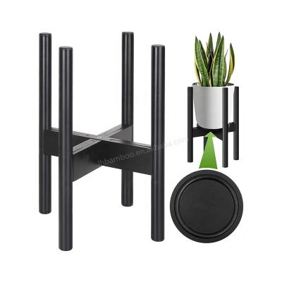 China Modern simple and stable flower stand plant indoor and outdoor bamboo stand for sale