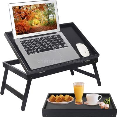 China Professional Manufacturer Magnetic Bamboo Foldable Foldable Breakfast Tray / Table for sale