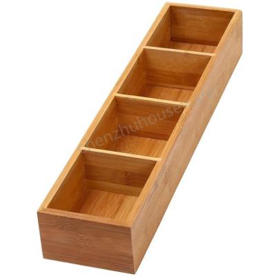 China Kitchen Viable Hot Selling Cheap Custom Made Natural Bamboo Storage Box (Rectangle) for sale