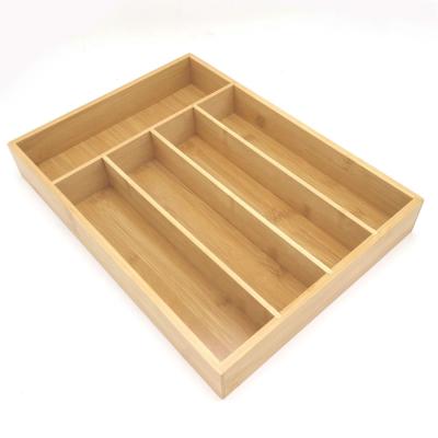 China Viable bamboo tableware storage box knife storage rack container factory customization for sale