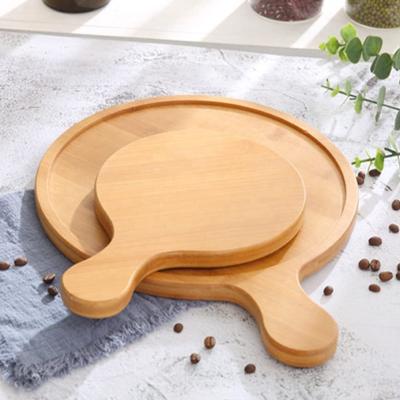 China Sustainable Durable Using Bamboo Material Sustainable Round Wooden Pizza Skin Pallet For Food for sale