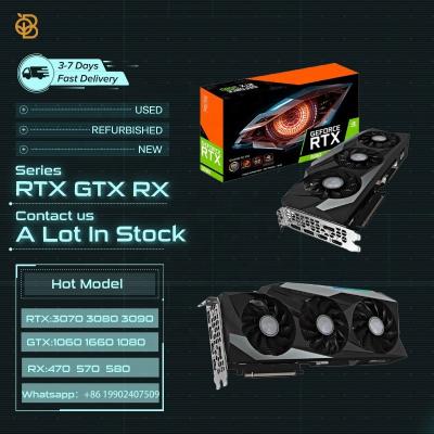 China New Current Used RTX 3080 Graphics Card 10GB GDDR6 320-Bit Memory Support GPU RTX GTX RX Super Series Laptop for sale