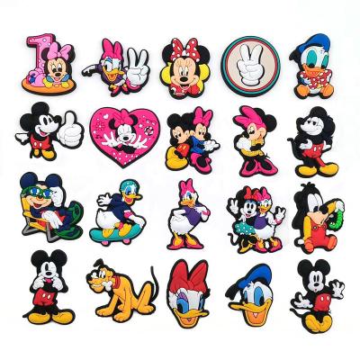 China Clog Charm 2023 New Custom PVC anime croc charms cartoons pvc shoes charms accessories cute mouse charm croc jibz store for sale