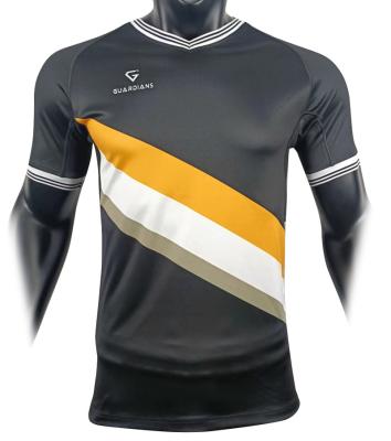 China Custom Squares New Breathable Polyester Football Team Jersey Sublimation Unique Football Uniforms for sale