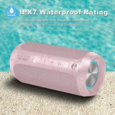 China RGB Lichtenipx7 Waterdichte Draadloze Spreker Draagbaar voor Pool Te koop