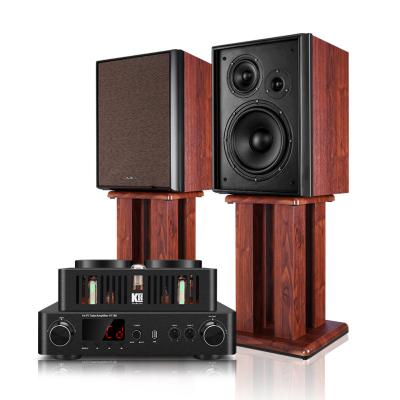 China Two Enclosures 40W Bluetooth Bookshelf Speakers with Three Way Audio Crossover for sale