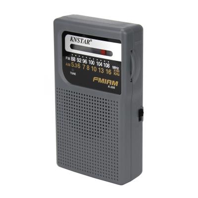 China FM 530-1600KHz draagbare klokradio met hoge gevoeligheid in ABS en oordoppen Te koop