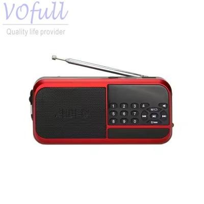 China Portable AM/FM Rechargeable Radio with Speaker Coffee/Wooden Design for sale