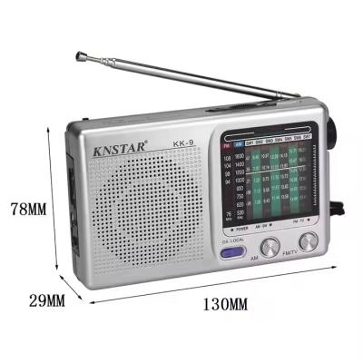 China Sliver Portable Radio Player FM/MW/SW 3 Band And Built-In Speaker For Coffee Shops for sale