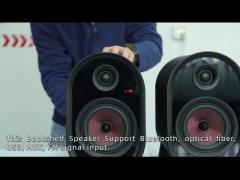 Multimedia Active Bookshelf Speakers With LED Display Multifunctional