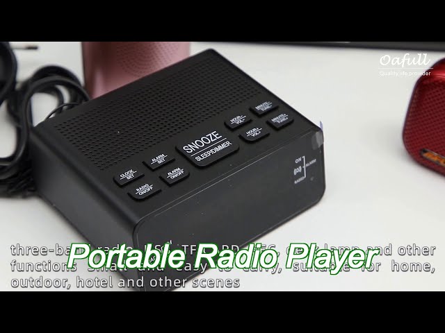 Retro Portable Radio Player With Lithium Battery Telescopic Antenna